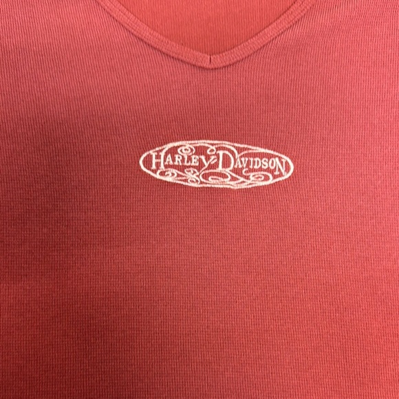 Harley-Davidson Fitted Red Short Sleeve Tee - Picture 2 of 7